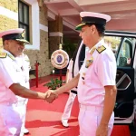 Vice Admiral Ajay Kochhar Shaking Hands
