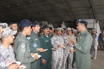 Air Marshal B Manikantan Discussing