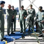 Air Marshal Jeetendra Mishra Reviewing