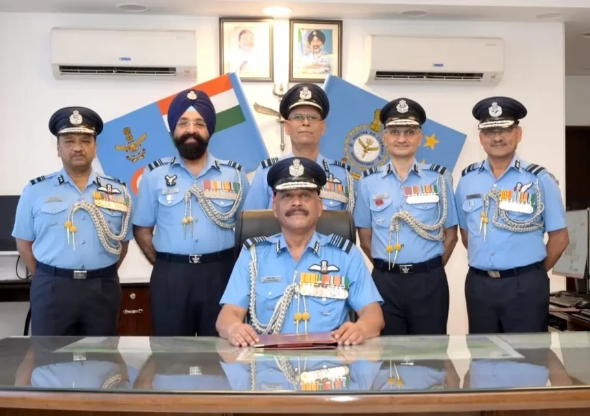 Air Marshal Jeetendra Mishra and Other Officers