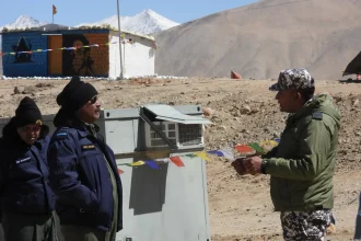 Air Marshal Mishra Interacting