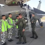 Air Marshal Nagesh Kapoor Shaking Hands