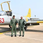 Air Marshal Shrinivas with HAL Kiran