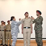 Cadet Being Commended