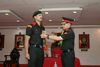 Gen Dwivedi Commending Officer