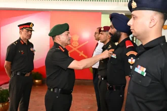 Gen Dwivedi Commending