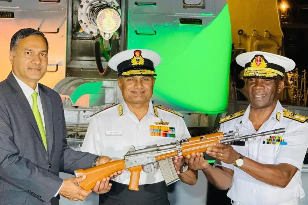 INSAS Being Handed Over