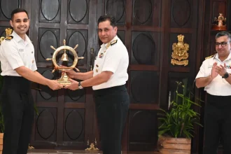 Lt Cdr Amogh Chawla Getting Award