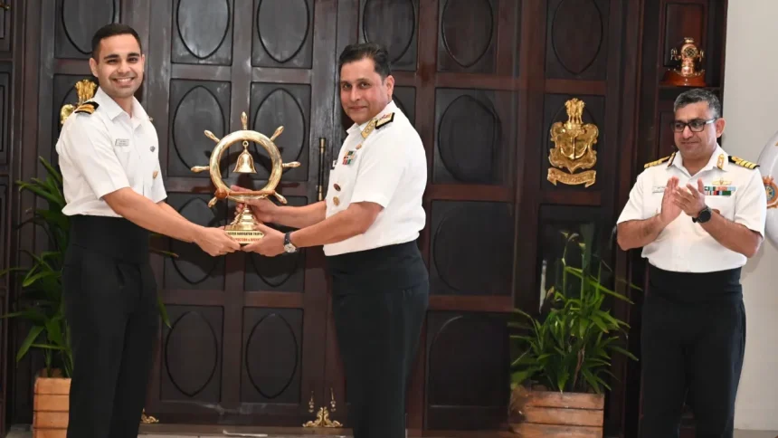 Lt Cdr Amogh Chawla Getting Award