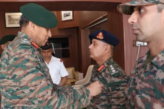Lt Gen Anindya Sengupta Commending