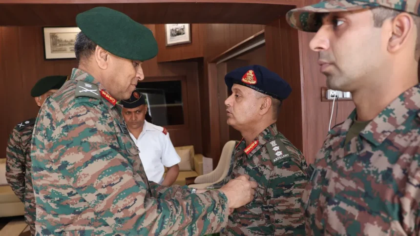 Lt Gen Anindya Sengupta Commending