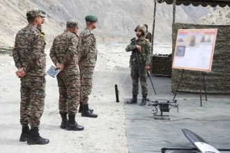 Lt Gen DG Misra Reviewing 1