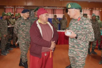 Lt Gen Hitesh Bhalla Interacting