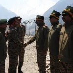 Lt Gen MP Singh Shaking Hands