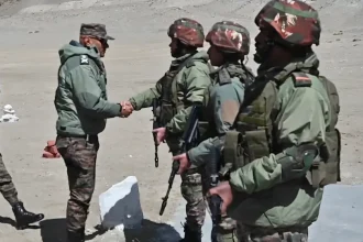 Lt Gen Pratik Sharma Shaking Hands 1