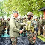 Lt Gen Pratik Sharma Shaking Hands