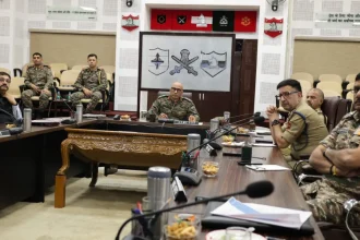 Lt Gen Pratik Sharma and Other Officers