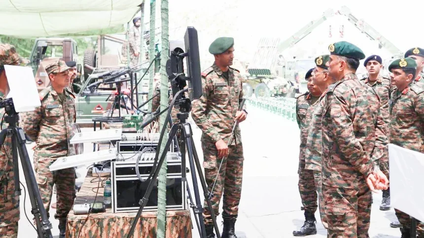 Lt Gen Pushpendra Singh Reviewing 2