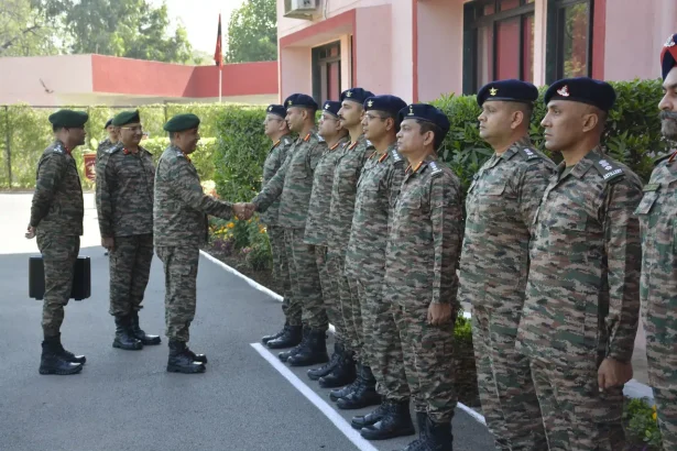 Lt Gen Sandeep Jain Shaking Hands