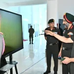 Lt Gen Vandra Reviewing