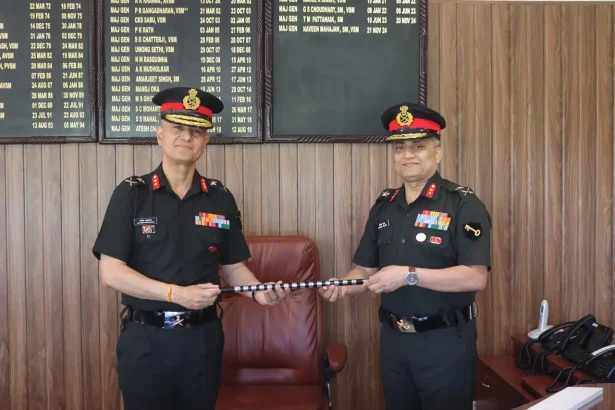 Maj Gen Gunjan Taking Over the Baton
