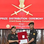 Maj Kshitij Limsay Getting Award
