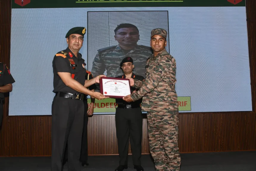 Officer Getting Award