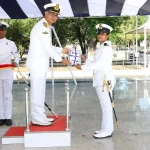 Officer Giving Award