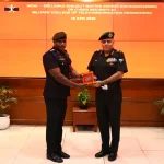 Officer Giving Memento