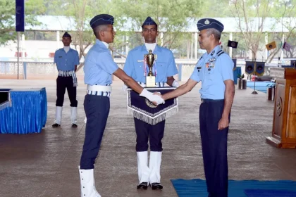 Officer Shaking Hands