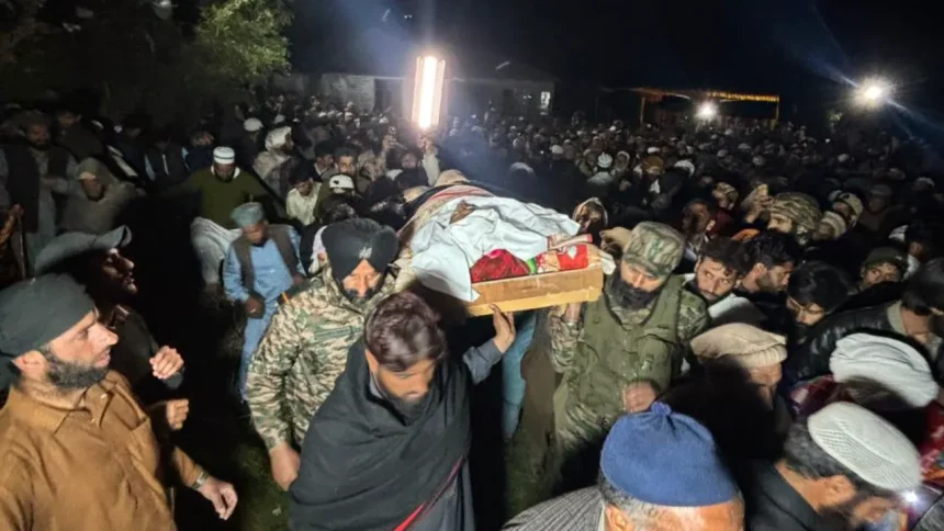 Peope Carrying Tahir Fazal