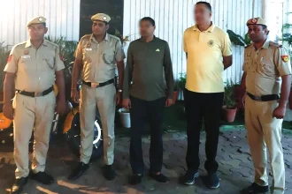 Police Officers with People