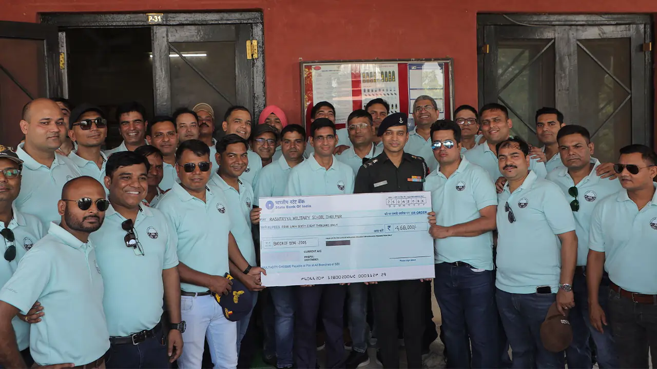 RMS Dholpur 2001 Batch Returns for Silver Jubilee, Inspires Students with Generous Contribution