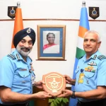 Air Chief Marshal AP Singh Giving Award