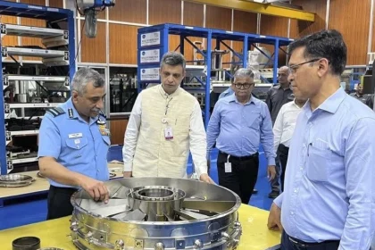 Air Marshal Ashutosh Dixit Reviewing