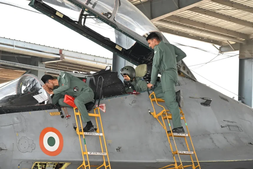 Air Marshal B Manikantan in Sukhoi