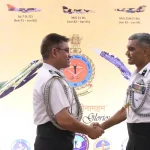 Air Marshal Nagesh Kapoor Shaking Hands