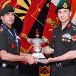 Brig Gaurav Kapoor Giving Trophy