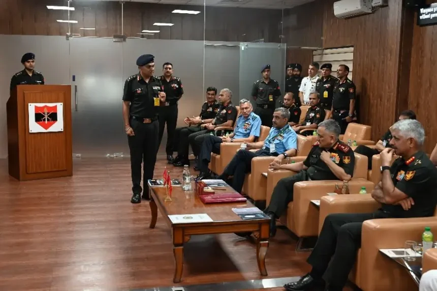 CDS Gen Anil Chauhan Reviewing