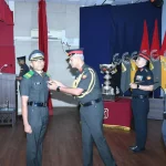 Cadet Being Commended