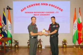 Col Pradeep Singh Getting Award