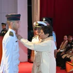 Dr. Kiran Bedi Commending Cadet