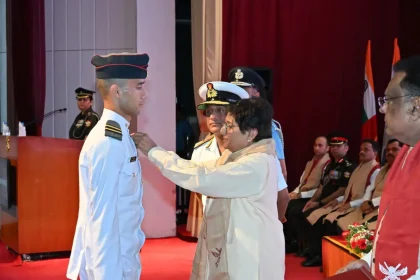 Dr. Kiran Bedi Commending Cadet