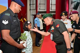 Gen Dwivedi with a Kid