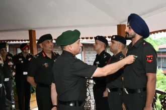 General Dwivedi Commending