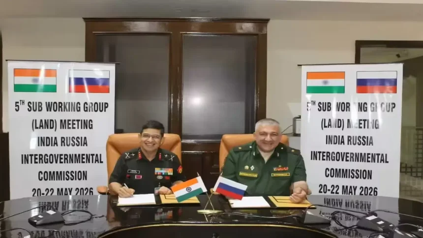 Indian and Russian Officers