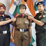 Lt Dr Biva Samadder Being Commended