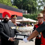 Lt Gen Gurmit Singh Giving Trophy