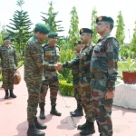 Lt Gen Kalia Shaking Hands