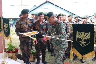 Lt Gen Lakhera Cutting Ribbon